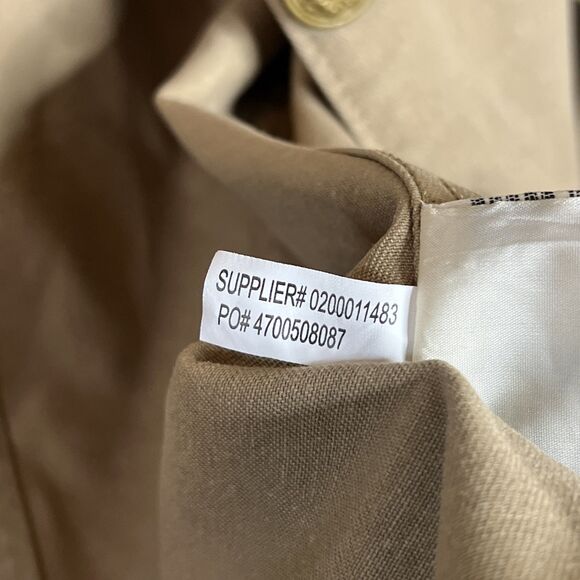 Ralph Lauren Denim Supply Jacket Cotton Military Gold Buttons Peplum Back Medium - Picture 12 of 14